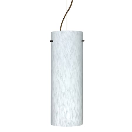 Besa Lighting Stilo 18 Cord Pendant, Carrera, Bronze Finish, 1x11W LED 1KX-412819-LED-BR